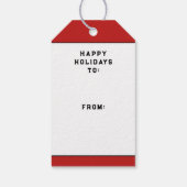 Volleybal vakantie cadeaulabel (Achterkant)