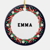 Volleybal Vakantie Gift Keramisch Ornament (Achterkant)