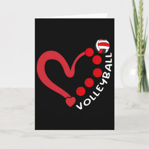 Volleybal Valentijnsdag Hart Volleybal Liefhebbers Kaart