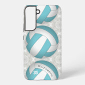 volleybal van aangepast gepersonaliseerd meisje samsung galaxy hoesje (Achterkant)