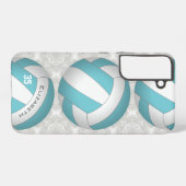 volleybal van aangepast gepersonaliseerd meisje samsung galaxy hoesje (Achterkant horizontaal)