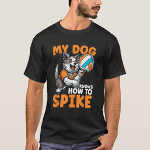 Volleybal Vball Beachvolleybal Hond T-shirt