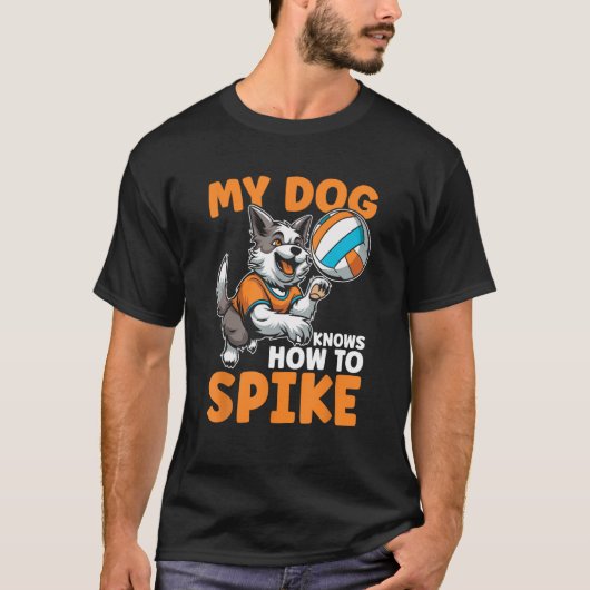 Volleybal Vball Beachvolleybal Hond T-shirt (Voorkant)