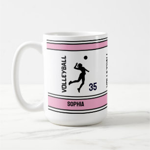 Volleybal Verjaardag Gift, Volleybal Meisje Speler Koffiemok