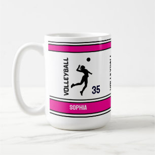 Volleybal Verjaardag Gift, Volleybal Meisje Speler Koffiemok