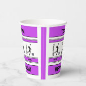 Volleybal Verjaardag Gift, Volleybal Meisje Speler Papieren Bekers (Rechts)