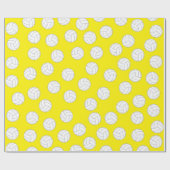 Volleybal verjaardagsfeestje cadeaupapier (Vlak)