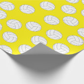 Volleybal verjaardagsfeestje cadeaupapier (Hoek)