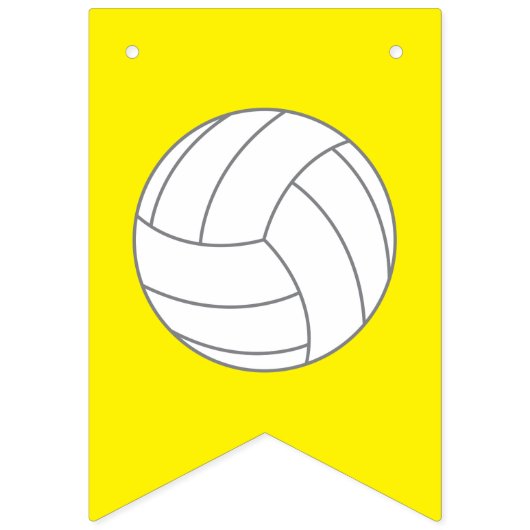 Volleybal verjaardagsfeestje vlaggetjes (Eerste vlag)