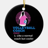 Volleybal - Volleybal Coach Definitie Keramisch Ornament (Voorkant)