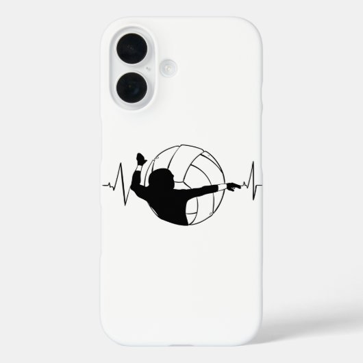 Volleybal - Volleybalspeler Heartbeat Case-Mate iPhone Case (Achterkant)