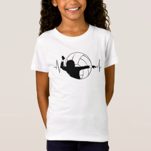 Volleybal - Volleybalspeler Heartbeat T-shirt