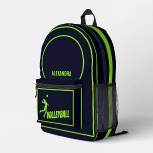 Volleybal, Volleybalspeler meisje, Verjaardagscade Bedrukte Rugzak