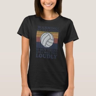 Volleybal voor een opa van een volleybalspeler t-shirt