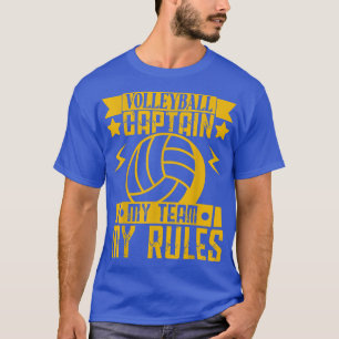 Volleybal voor mannen en vrouwen Kapitein van mijn T-shirt