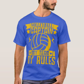 Volleybal voor mannen en vrouwen Kapitein van mijn T-shirt