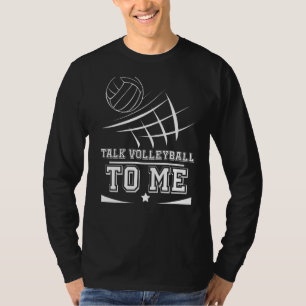 Volleybal voor mannen en vrouwen praat volleybal v t-shirt