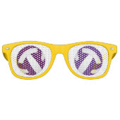 volleybal voor meisjes elke kleur retro zonnebril (Voorkant)