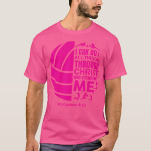 Volleybal voor n Meisjes Grappig Christelijk Chris T-shirt