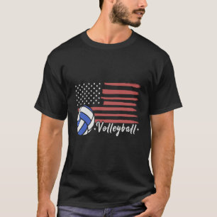 Volleybal voor patriotistische atleet uit de VS 2 T-shirt
