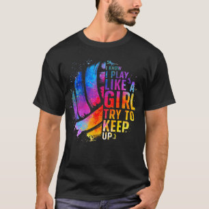 Volleybal voor Tiener Meisjes Vrouwen College Voll T-shirt