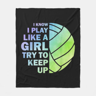 volleybal voor vrouwelijke meisjes volleyball T Fleece Deken