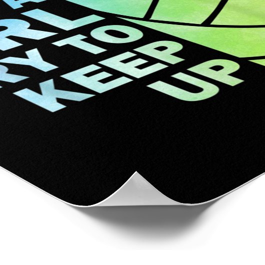 volleybal voor vrouwelijke meisjes volleyball T Poster (Hoek)