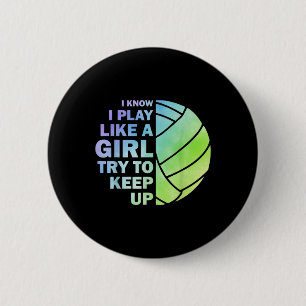 volleybal voor vrouwelijke meisjes volleyball T Ronde Button 5,7 Cm
