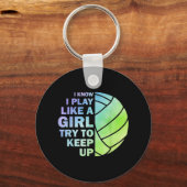 volleybal voor vrouwelijke meisjes volleyball T Sleutelhanger (Voorkant)