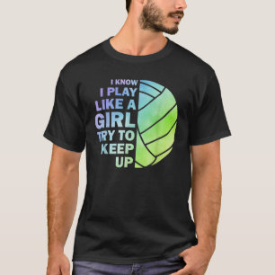volleybal voor vrouwelijke meisjes volleyball T T-shirt