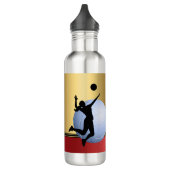 Volleybal Vrouw Speler Classy gepersonaliseerd Waterfles (Links)