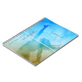 volleybal vrouwen op het strand notitieboek (Linkerzijde)