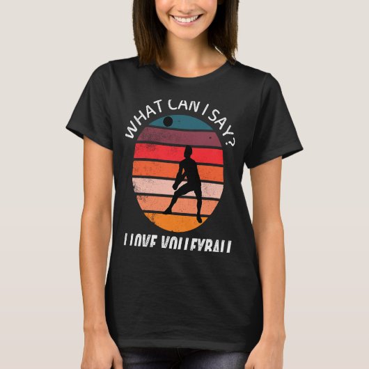 volleybal Wat kan ik zeggen dat ik hou van Volley T-shirt (Voorkant)
