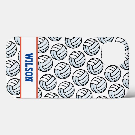 Volleybal Wit Zwart Sport Fan NAAM Tech Case-Mate iPhone Case (Achterkant (horizontaal))