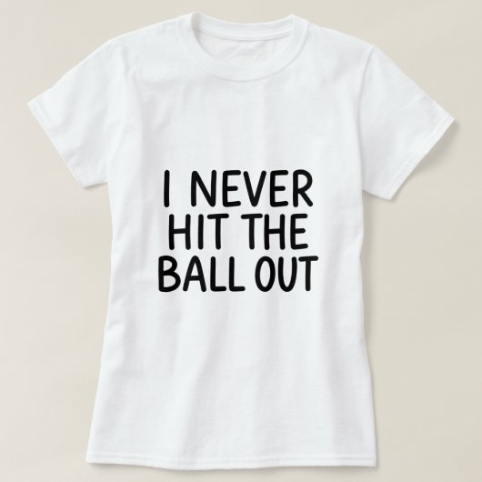 Volleybal Witte Leugen Nooit Uit T-shirt (Design voorkant)