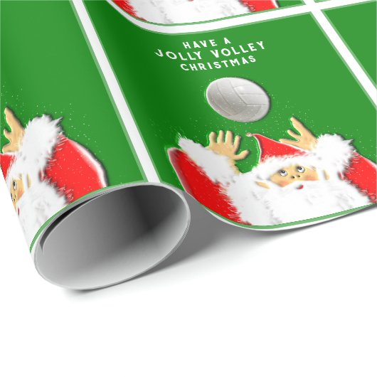 Volleybal Xmas Gift Cadeaupapier (Rol Hoek)