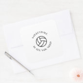 Volleybalbehoefte Vierkante Sticker (Envelop)
