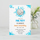 Volleybalboolverjaardagsthema Kaart (Staand voorkant)
