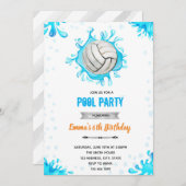Volleybalboolverjaardagsthema Kaart (Voorkant / Achterkant)
