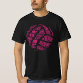 volleybalborstroze t-shirt (Voorkant)