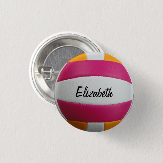  volleybalButton Ronde Button 3,2 Cm (Voorkant /achterkant)