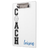 Volleybalcoach bedankt jullie cadeauklembord! klembord (Links)