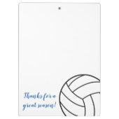 Volleybalcoach bedankt jullie cadeauklembord! klembord (Achterkant)