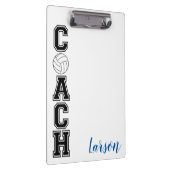 Volleybalcoach bedankt jullie cadeauklembord! klembord (Rechts)