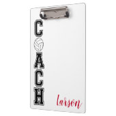 Volleybalcoach bedankt jullie cadeauklembord! klembord (Links)