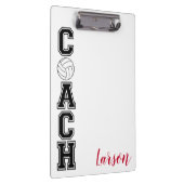 Volleybalcoach bedankt jullie cadeauklembord! klembord (Rechts)