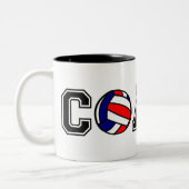 Volleybalcoach dank je cadeau koffie mok (Links)