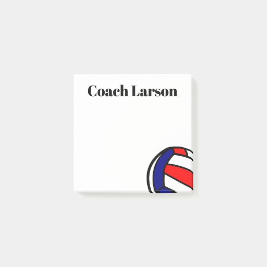 Volleybalcoach dank je cadeau sticky noten! post-it® notes (Voorkant)