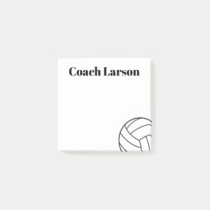 Volleybalcoach dank je cadeau sticky noten! post-it® notes