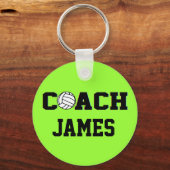 Volleybalcoach - Gepersonaliseerd Sleutelhanger (Voorkant)